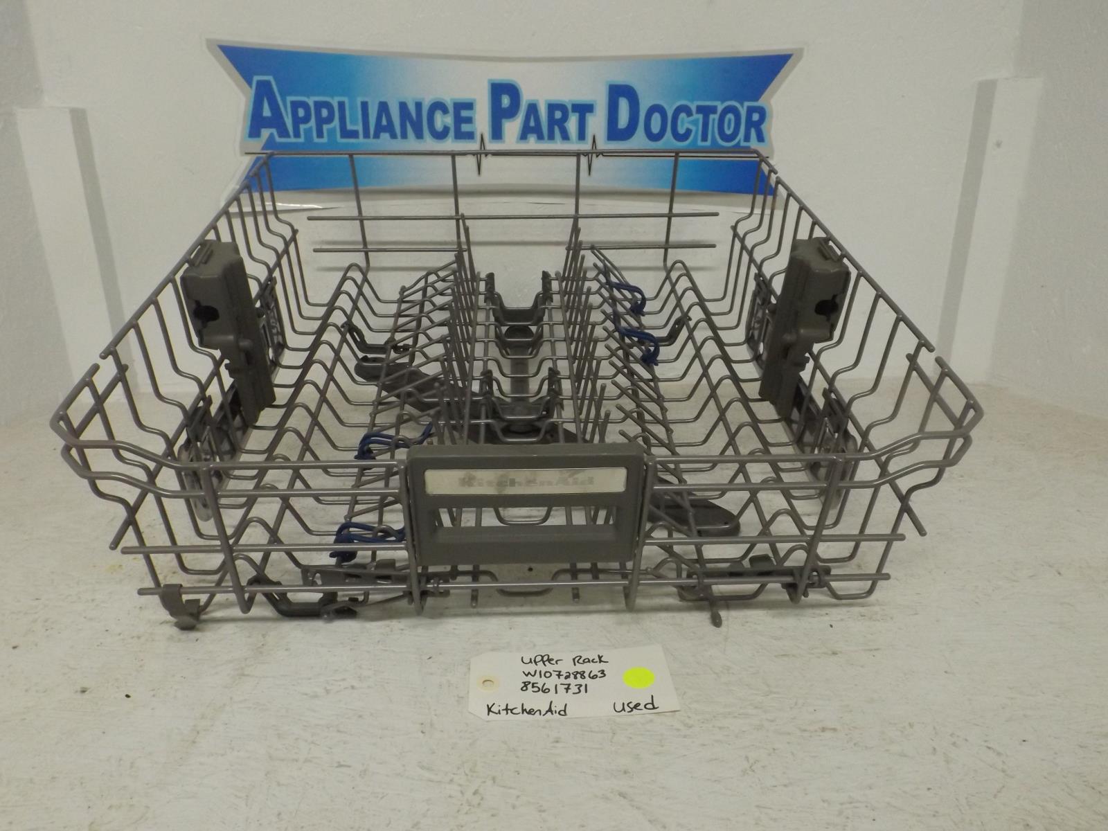 KitchenAid Dishwasher W10728863 8561731 Upper Rack Used KitchenAid Dishwasher W10728863 8561731 Upper Rack Used